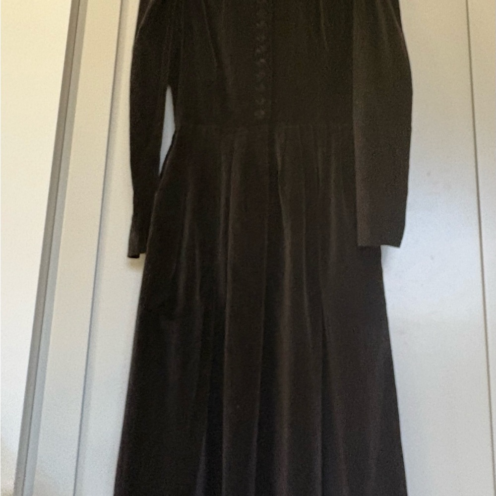 Vintage ‘80’s Ralph Lauren 100% Cotton Velveteen Victorian Dress